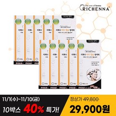 [쇼핑엔티] 리체나 샴푸형 비타 캡슐 염색제 10박스, 부드러운 갈색, 10개