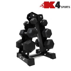 K4스포츠아몸디 3단덤벨보관대 거치대 삼각아령보관대 정리대(K4-205), 3단덤벨보관대(K4-205), 1개