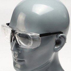 DM PKFARM 작업 눈보호 보안경 길이조절 도수삽입 안전 고글, 투명, 1개