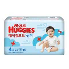 하기스 2021 매직팬티 뉴컴포트 썸머 팬티형 공용 대형 4단계 (10~14kg), 96매