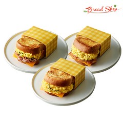 [브레드샵] 에그 샌드위치 6개 (3종 X 2개씩) /햄치즈/베이컨/더블, 단품, 1개