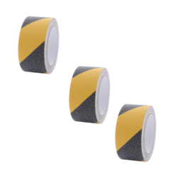 요미픽 미끄럼 방지 테이프 논슬립 패드 사포 계단 다목적, 검정/노랑2.5cm, 3개