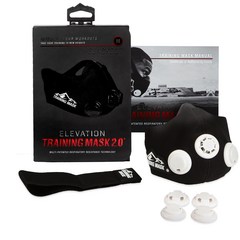 엘레베이션 트레이닝 마스크 2.0 Training mask2.0, 블랙/블랙아웃