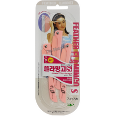 일본 페더 플라밍고 눈썹칼 여성용 바디 면도기 제모기, 색상랜덤발송, 1개