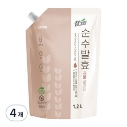 참그린 순수발효 곡물 주방세제, 1.2L, 4개