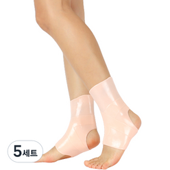 이지업 워셔블 실리콘 방수 발목 보호대 양발 세트 스킨, 5세트
