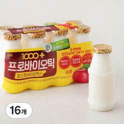 1000+ 프로바이오틱스 사과, 130ml, 16개