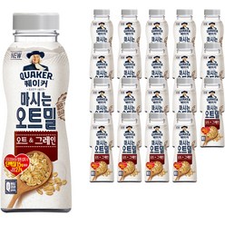 롯데제과 퀘이커 마시는오트밀 오트&그레인, 50g, 20개