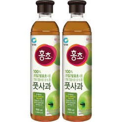 대상 청정원 홍초 풋사과, 900ml, 2개