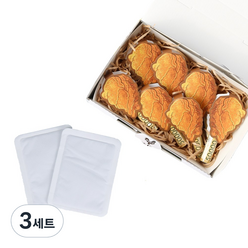 리소브 치킨 용돈 박스 + 핫팩 2p 세트, 혼합색상, 3세트