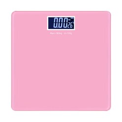 노바리빙 컬러 백라이트 사각 체중계, 핑크