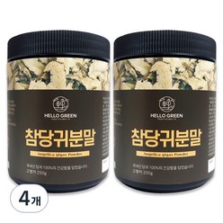 헬로우그린 참당귀 분말 통, 250g, 4개