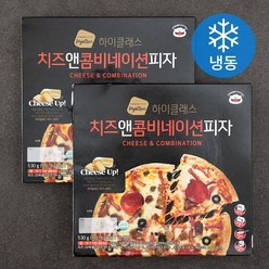 푸딩팩토리 하이클래스 치즈앤 콤비네이션 피자 (냉동), 530g, 2개