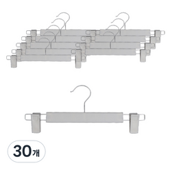 브로픽 논슬립 집게형 바지걸이, 30개, 화이트