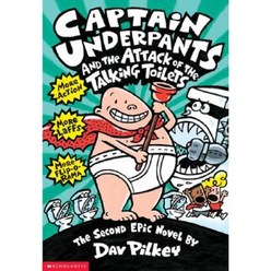Captain Underpants and the Attack of the Talking Toilets Paperback, Scholastic