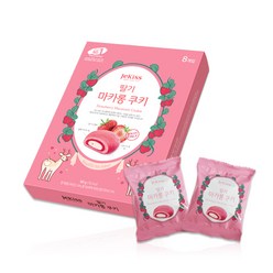 제키스 딸기 마카롱 쿠키, 160g, 1개