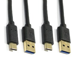 에이치디탑 C타입 TO USB3.0 A타입 고속충전 케이블 CP-0505 30cm, 0.3m, 2세트