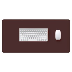 콩 K office 심플 컬러 테이블 키보드 패드 120 x 60 cm, 브라운, 1개