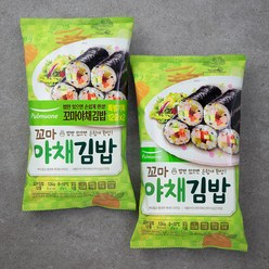 풀무원 꼬마 야채김밥 세트, 124g, 2개