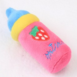 디지티 강아지 천방지축 장난감, 핑크젖병, 1개