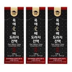 슬로푸드 목애 배도라지 진액 10p 선물 세트, 120g, 3개