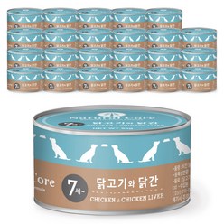 네츄럴코어 반려견 간식 치킨닭간캔 95g, 24개, 닭고기