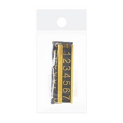 아트사인 프라이스칩 스탠드 가격 안내판 66 x 16 x 17 mm, 금색, 1개