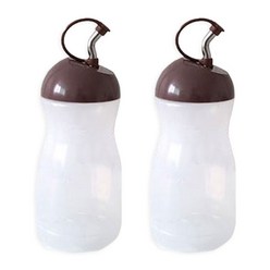 쌍떼 양념병 간장병 오일병 조미료통 브라운, 250ml, 2개