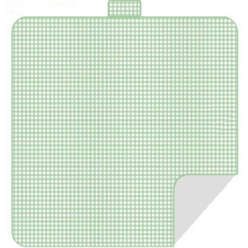 꿀비 가벼운 접이식 돗자리 생활방수 잔디밭 비치 감성피크닉매트 대형 그린체크 200*200