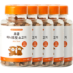 조공 반려동물 미니트릿 동결건조 간식, 소고기, 22g, 5개