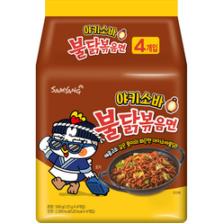 삼양 야키소바 불닭볶음면 125g, 4개