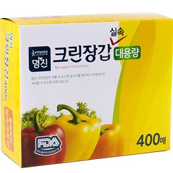 명진 실속형 크린장갑, 400매, 1개