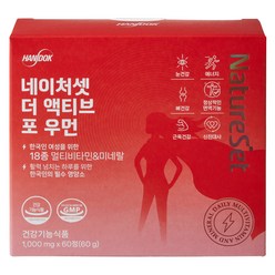 네이처셋 더 액티브 포 우먼 멀티비타민 & 미네랄 60g, 60정, 1개