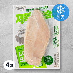 맛있닭 저염 닭가슴살 (냉동), 100g, 4개