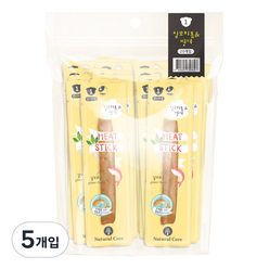 네츄럴코어 미트스틱 강아지간식 20p, 실꼬리돔 + 명태 혼합맛, 5개입