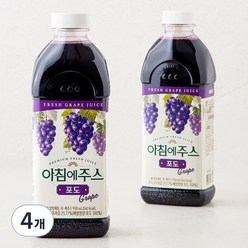 아침에주스 포도주스, 950ml, 4개