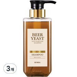 제이숲 딥그린제이 맥주효모 탈모증상완화 샴푸 플로럴향, 500ml, 3개