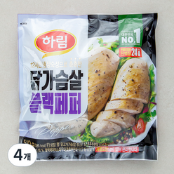 하림 닭가슴살 블랙페퍼, 510g, 4개