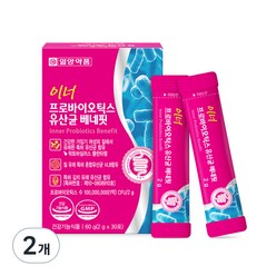 일양약품 이너 프로바이오틱스 유산균 베네핏, 60g, 2개