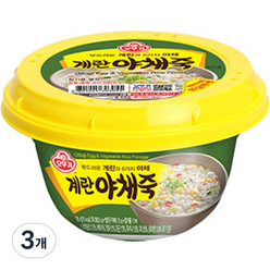 오뚜기 계란야채죽, 285g, 3개