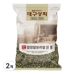 대구상회 2023년산 햇곡 국내산 검정 찰보리쌀, 2개, 2kg