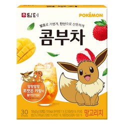 담터 포켓몬 콤부차 망고리치, 5g, 30개입, 1개