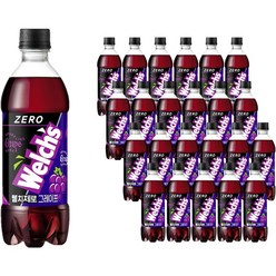 웰치 제로 포도, 500ml, 24개