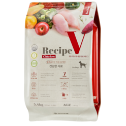 유한양행 Recipe V 세븐제로 강아지 사료, 치킨(씨 C), 5.4kg, 1개