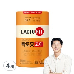 종근당 락토핏 생유산균 코어, 120g, 4개