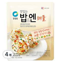 대상 청정원 맛있는 밥 & 엔 해물, 24g, 4개