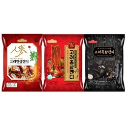 일광제과 고려홍삼캔디 280g + 고려인삼캔디2 280g + 고려흑삼캔디 280g, 1세트