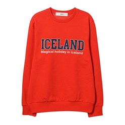 시에로 ICELAND 레터링 PRINT MTM TS 맨투맨 SH6TSU882