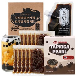 마녀의부엌 상온 즉석 타피오카펄 흑당시럽, 1세트, 50g