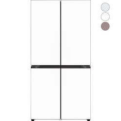 [색상선택형] LG전자 디오스 오브제컬렉션 4도어냉장고 H874AAA012 글라스 방문설치, H874GWW012